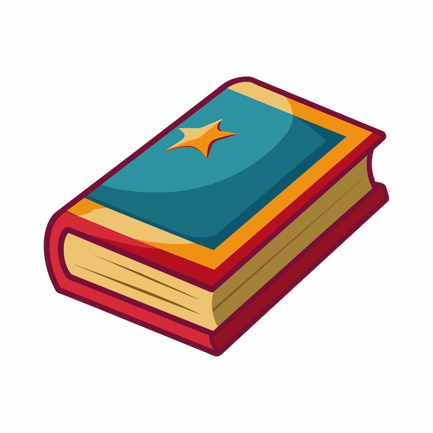 Iconos de libros en estilo de diseño plano