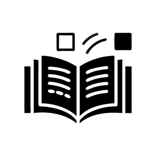 Iconos de libros Ilustración vectorial diseño plano