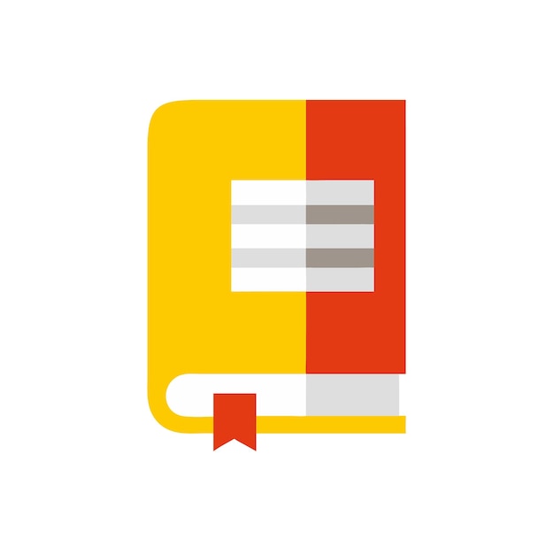 Iconos de libros Ilustración vectorial diseño plano