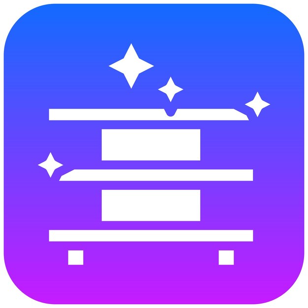 Iconos de limpieza de estantes