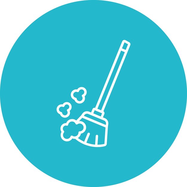 Iconos de limpieza de polvo