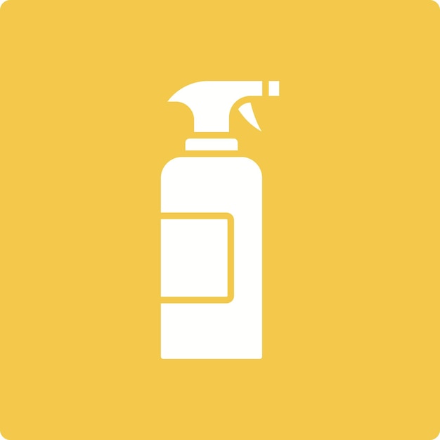 Iconos de limpieza de pulverización