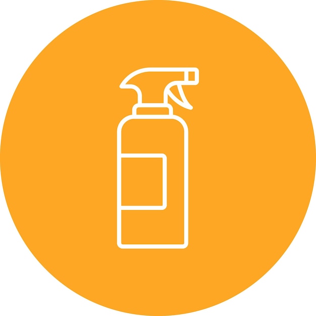 Iconos de limpieza de pulverización