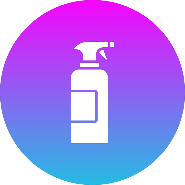 Iconos de limpieza de pulverización