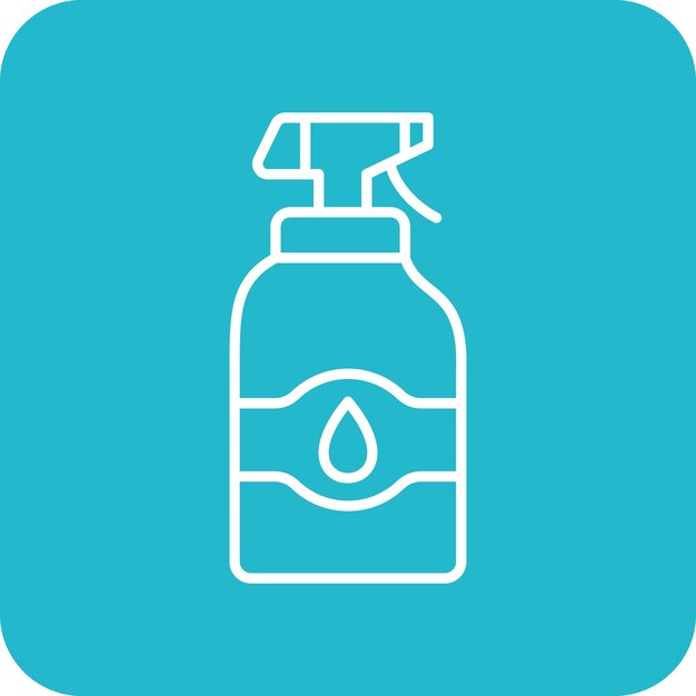 Iconos de limpieza de pulverización