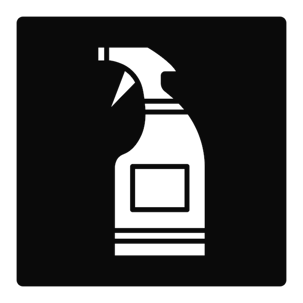 Iconos de limpieza de pulverización