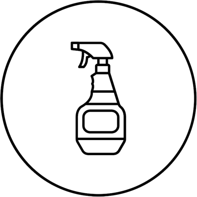 Iconos de limpieza de pulverización