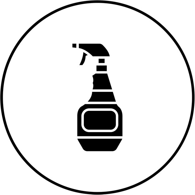 Iconos de limpieza de pulverización