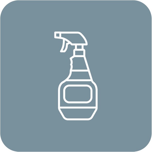 Iconos de limpieza de pulverización