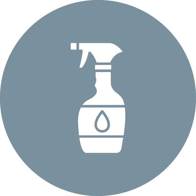 Iconos de limpieza de pulverización