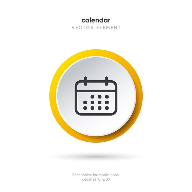Iconos de línea delgada de calendario y tiempo Ilustración de vector plano mínimo Incluidos iconos de contorno simples