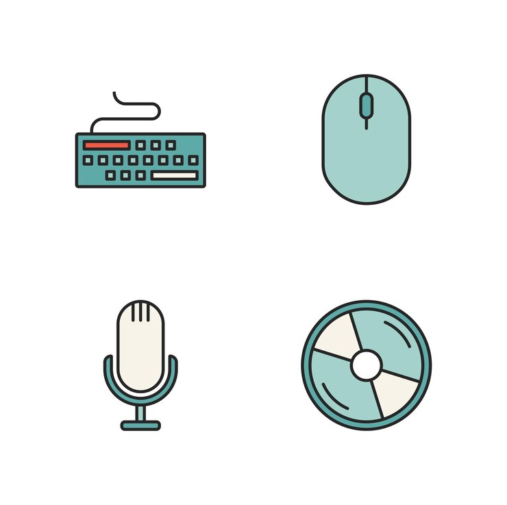 Vector iconos de línea de inteligencia artificial conjunto de iconos de tecnología de ia para aplicaciones y web vector
