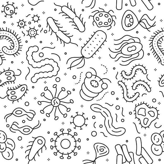 Iconos de la línea de joyas Patrón sin costuras Fondo de la cosa preciosa Ilustración vectorial