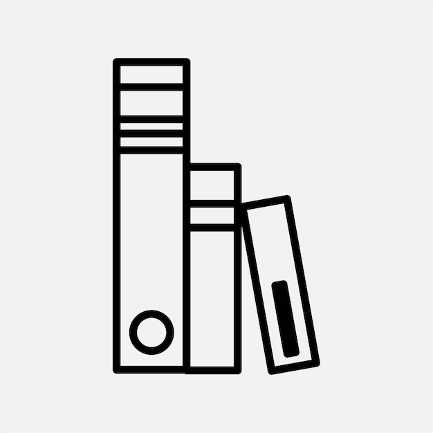 Iconos de línea del libro Trucado editable