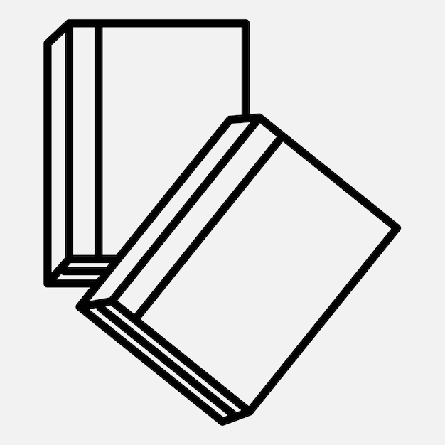 Iconos de línea del libro Trucado editable