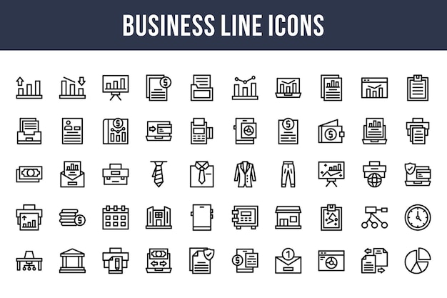 Iconos de línea de negocio
