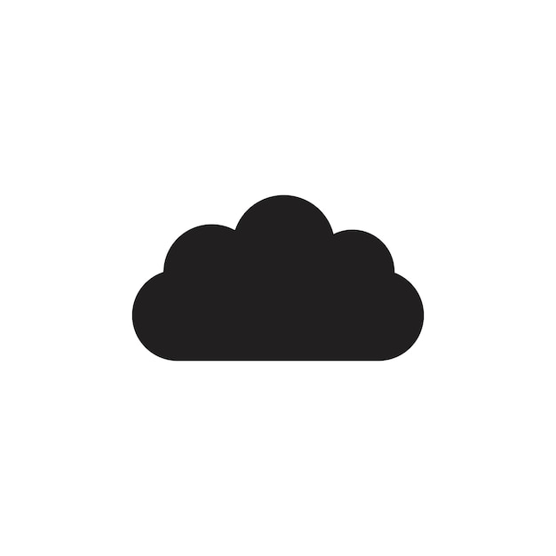 Iconos de la línea de la nube Conjunto de logotipos