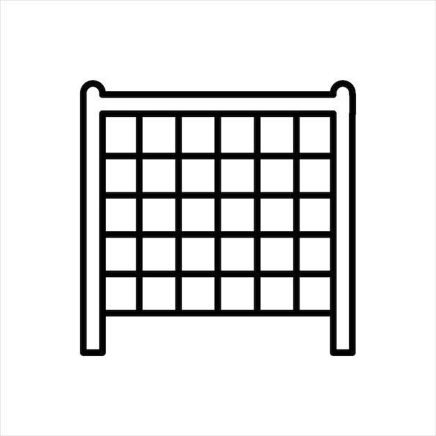 Iconos de línea de pared de escalada Ilustración de elementos de diseño