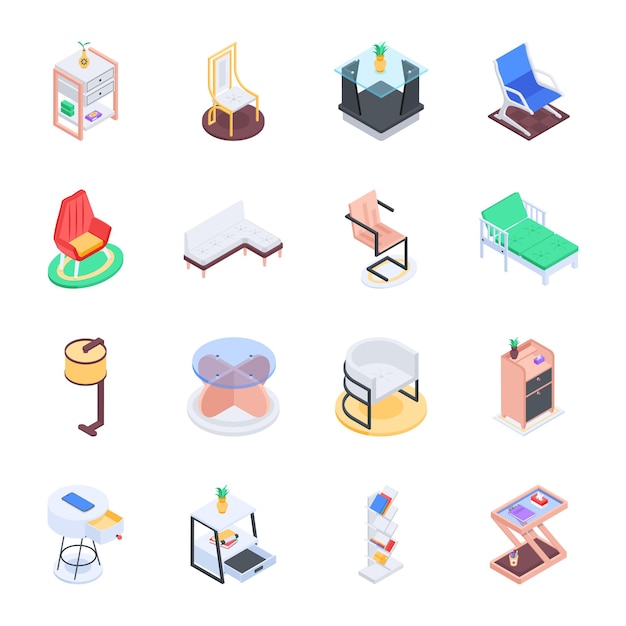 Iconos lineales de archivos de datos