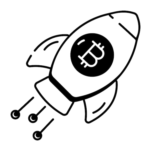 Iconos lineales de las criptomonedas