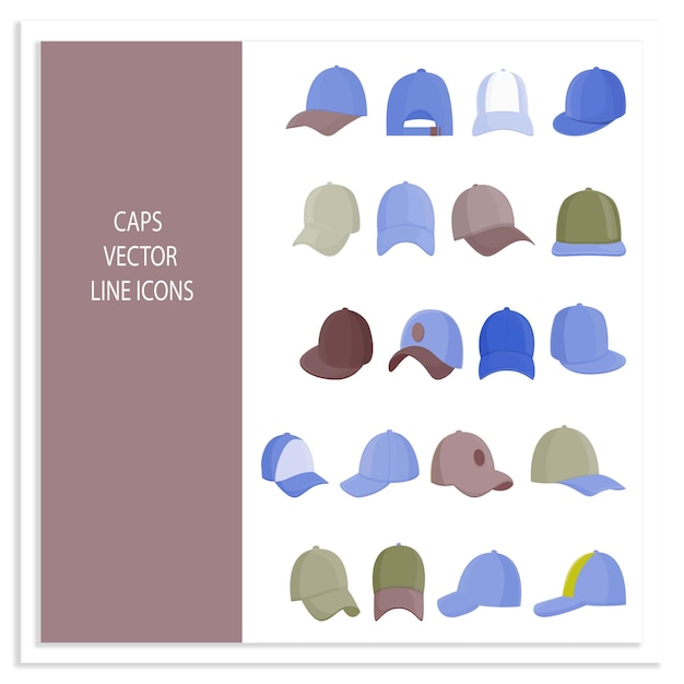 iconos de líneas vectoriales
