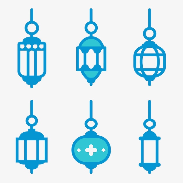 Iconos de las linternas de Ramadán