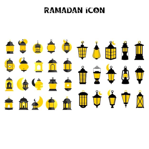 Iconos de las linternas de Ramadán