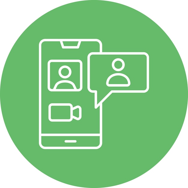 Iconos de llamadas de video