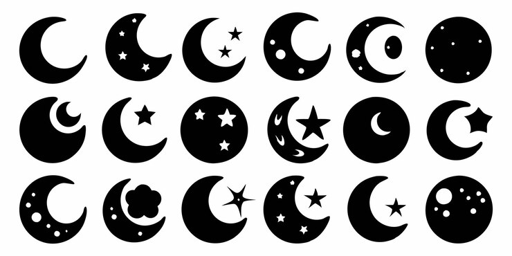 Iconos de la Luna y las Estrellas