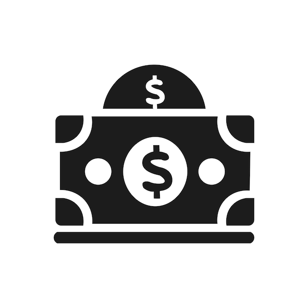 Los íconos de las maletas de dinero