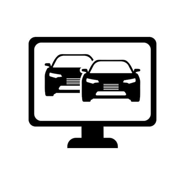 Iconos de máquinas de diagnóstico de computadora Ilustración vectorial eps10