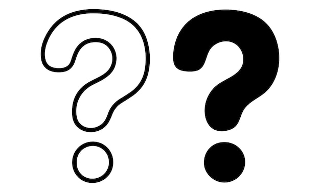 Iconos de las marcas de preguntas