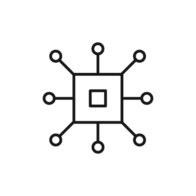 Iconos de marcos símbolo plano de línea delgada simple