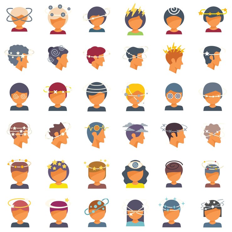 Vector los iconos de mareos establecen un vector simple
