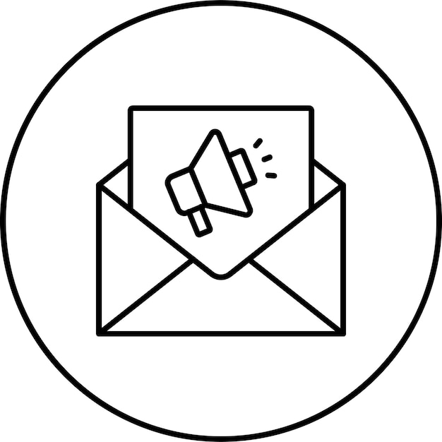 Iconos de marketing por correo electrónico
