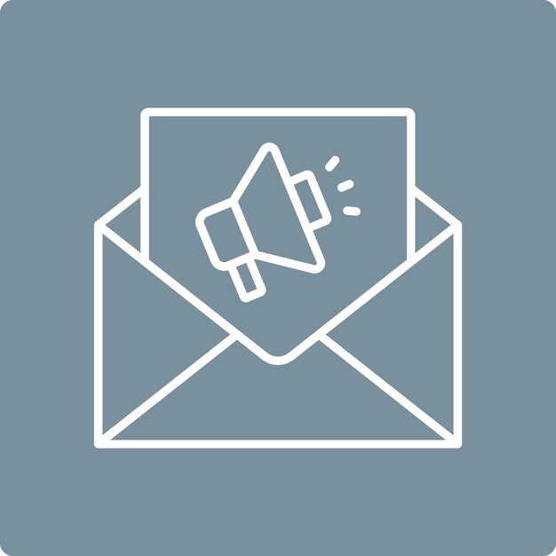 Iconos de marketing por correo electrónico