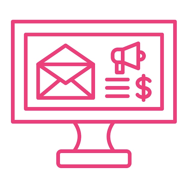 Iconos de marketing por correo electrónico