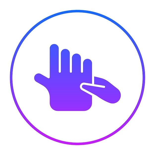 Iconos de masaje de manos