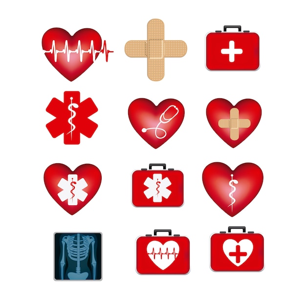 Vector iconos medicos