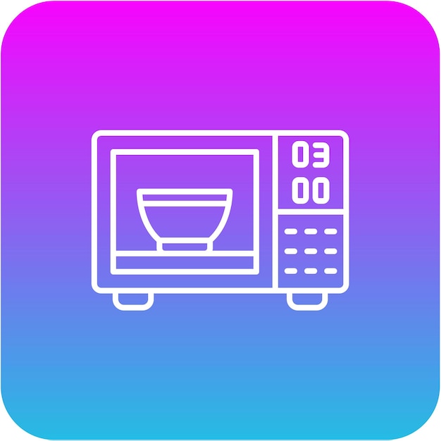 Iconos de microondas