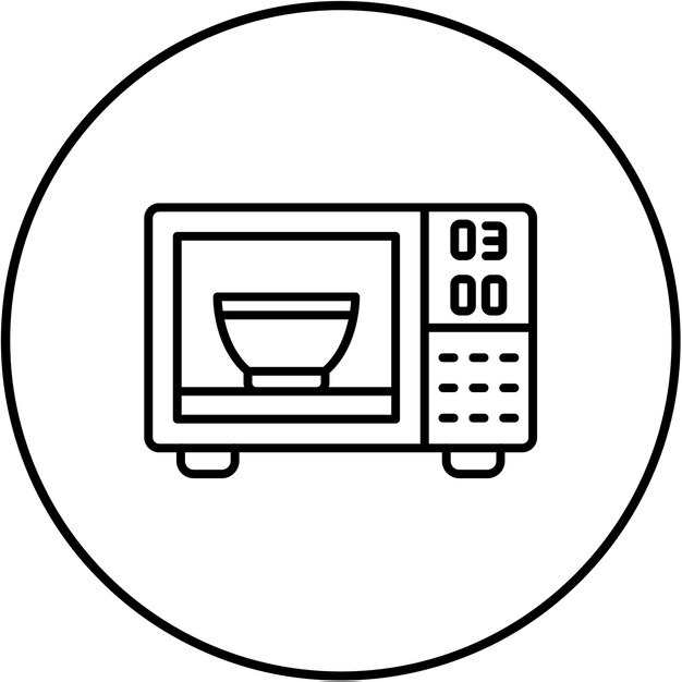 Iconos de microondas