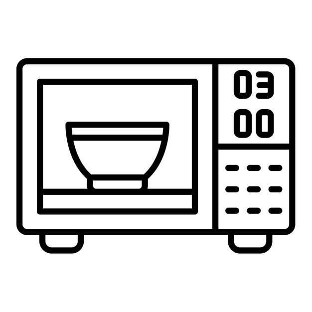 Iconos de microondas