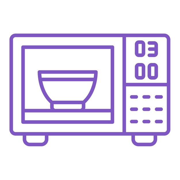 Iconos de microondas