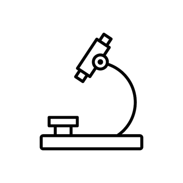 Iconos de microscopio Colección de conjuntos de relleno plano