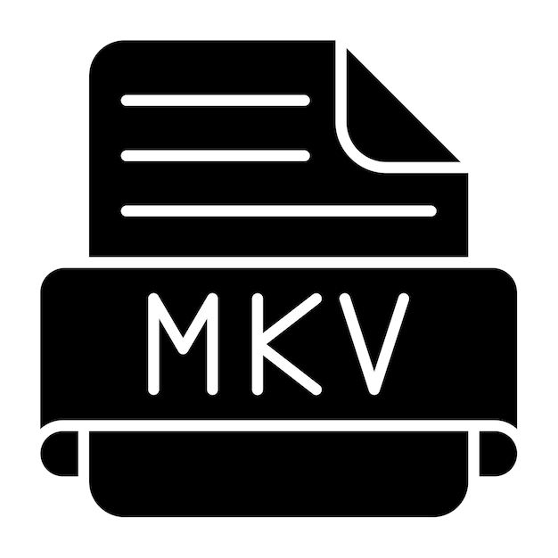 Vector iconos de las mkv