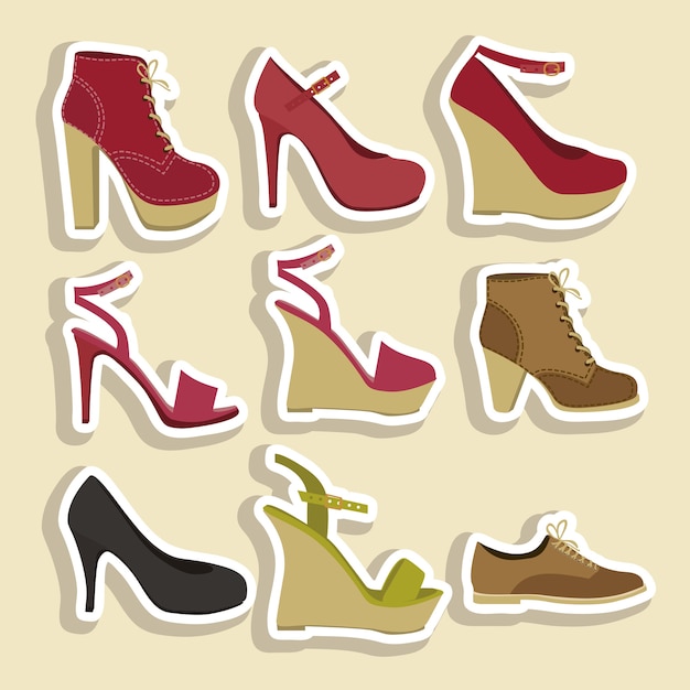 Vector iconos de moda