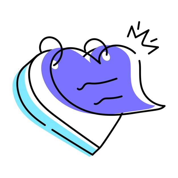 Iconos modernos de Doodle de celebración del día de San Valentín