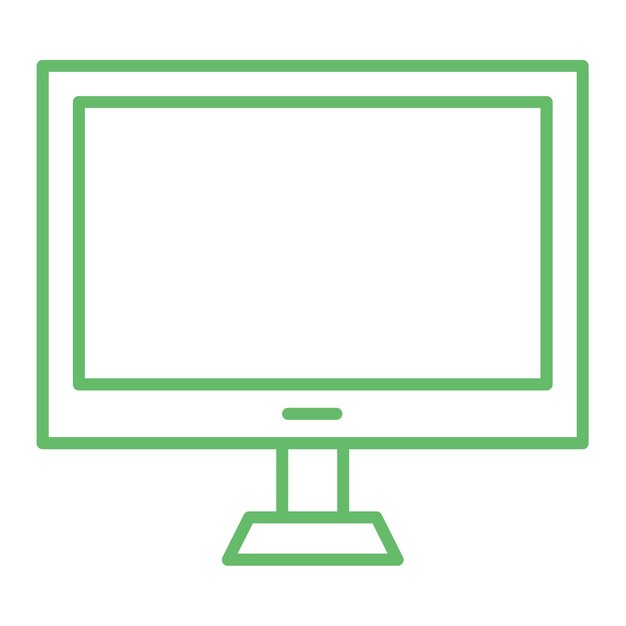 Vector iconos de los monitores