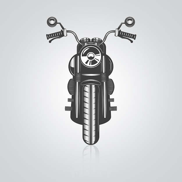 Íconos de motocicletas deportivas motocicletas vintage íconos únicos y logotipos de bicicletas con fondo plateado