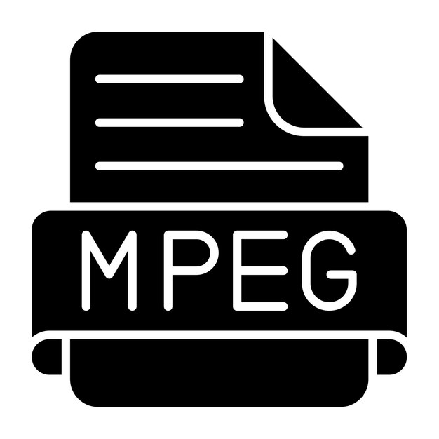 Iconos de las mpeg